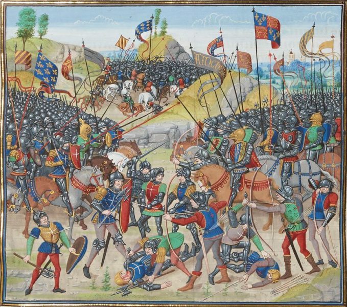 Schlacht von Auray, der 100jährige Krieg war Hintergrund zahlreicher Wolfsangriffe