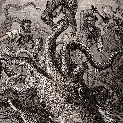 Riesenkalmar aus Jules Verne