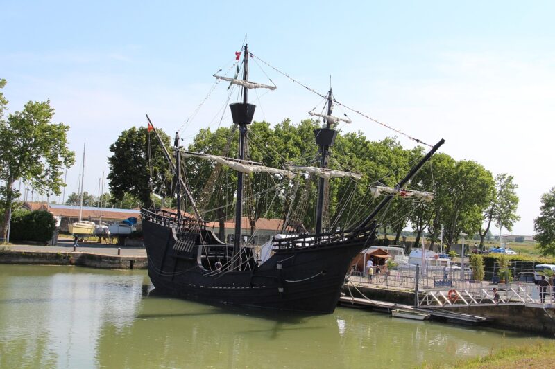 Nao Victoria, eines der Schiffe Magellans, Nachbau