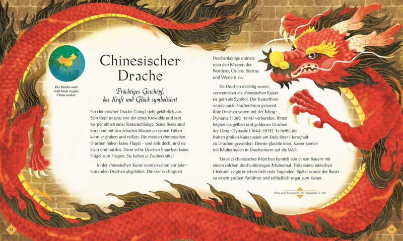 magische Fabelwesen und Mythische Kreaturen: der chinesische Drache